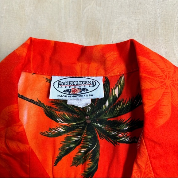 Vintage Pacific Legend Apparel Hawaii USA Size XL Parrot Sunset Button Up Shirt - Picture 3 of 5